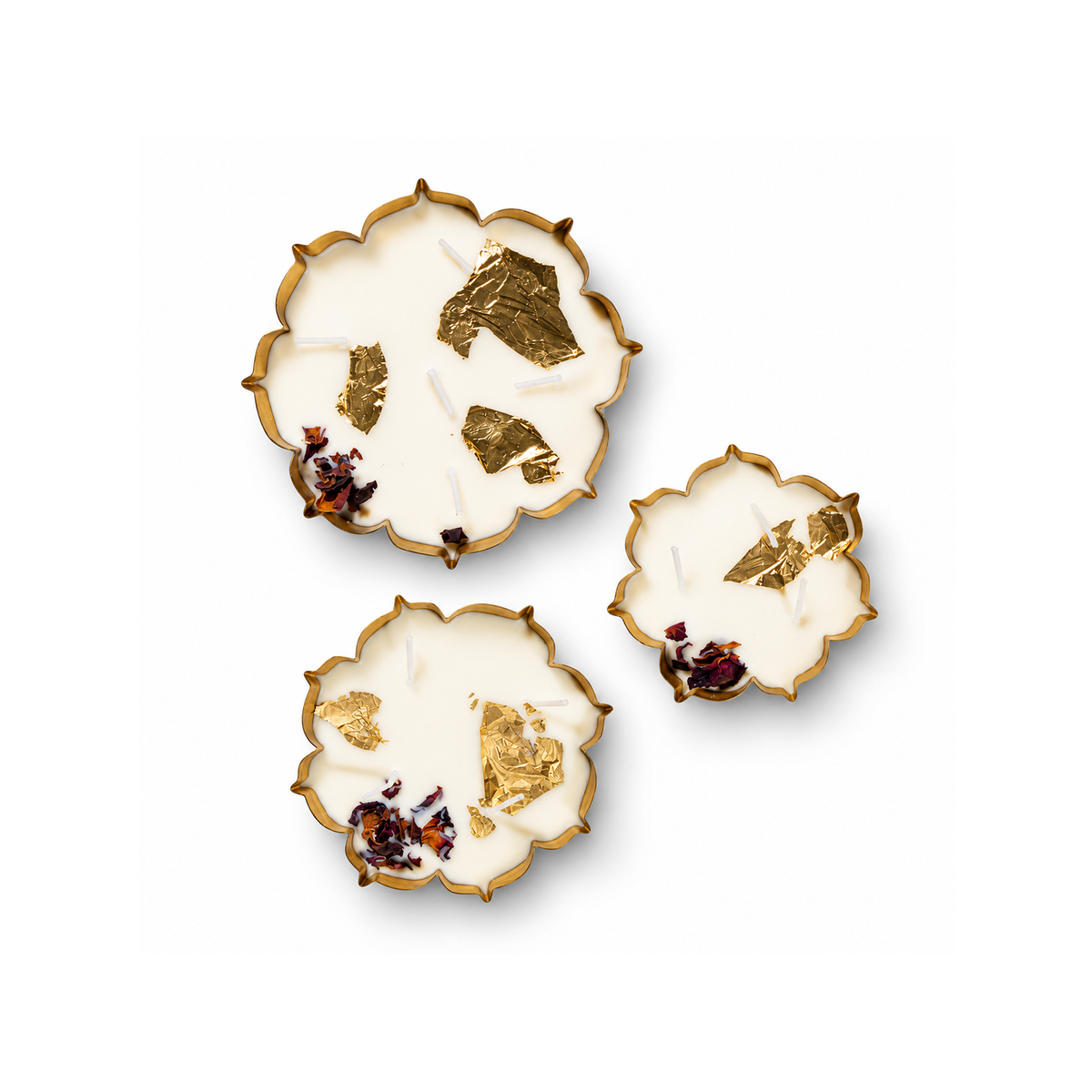 Floral Urli Candle Set of 3