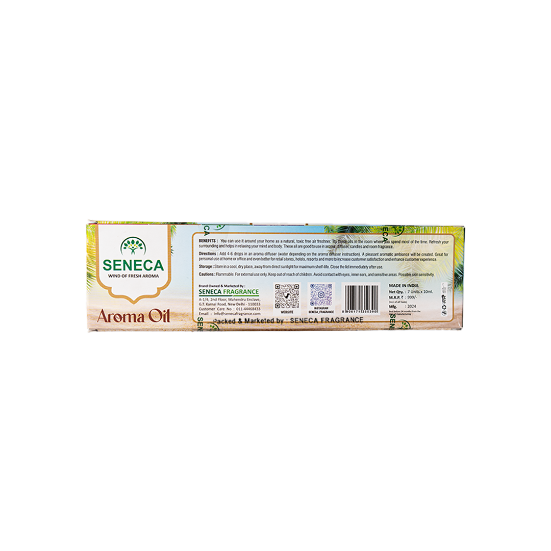 Aroma Oil 10 ML (Pack of 7) - 7 X 10 ML