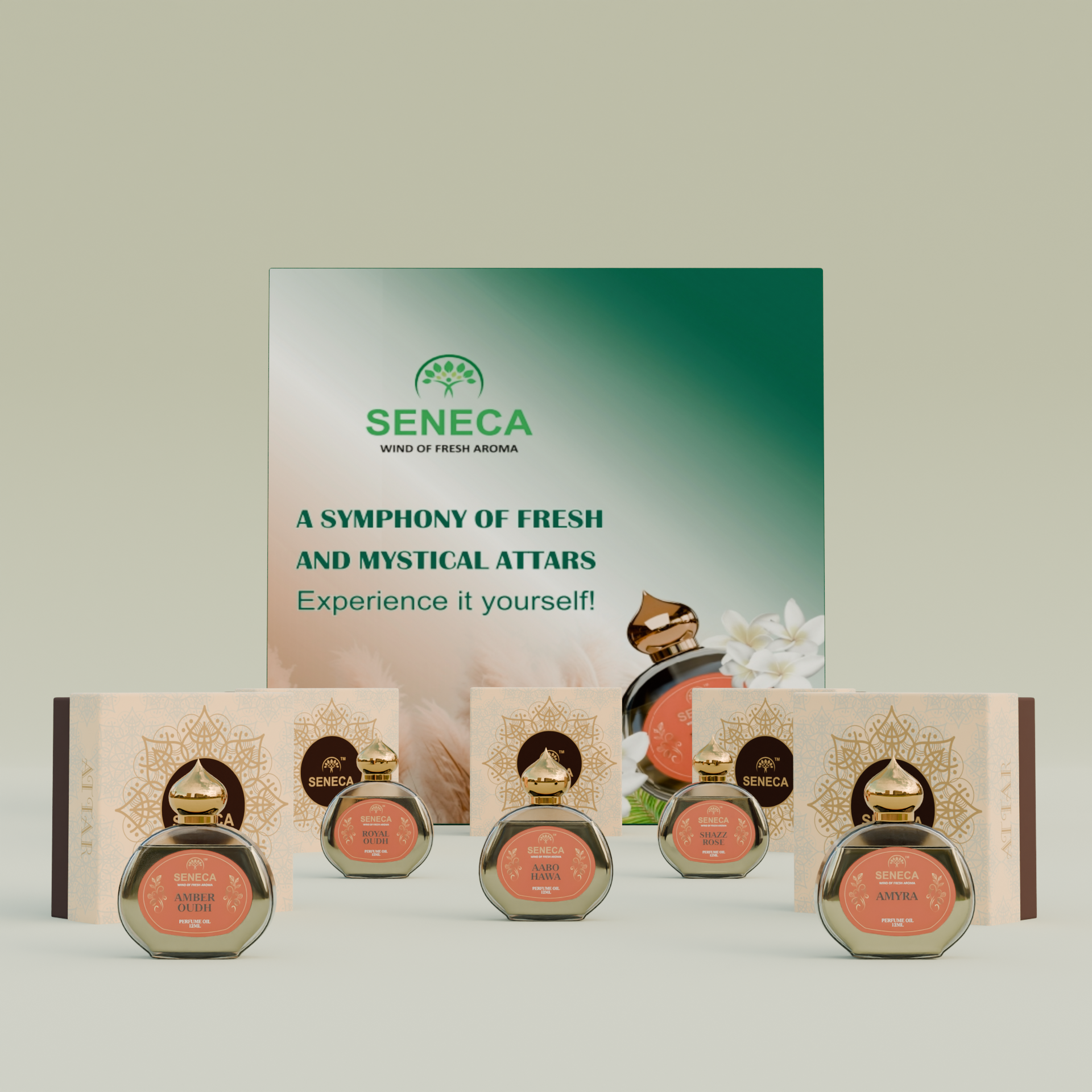 5 Pcs Attar Gift Set Premium Quality 12 ML Pack of 5