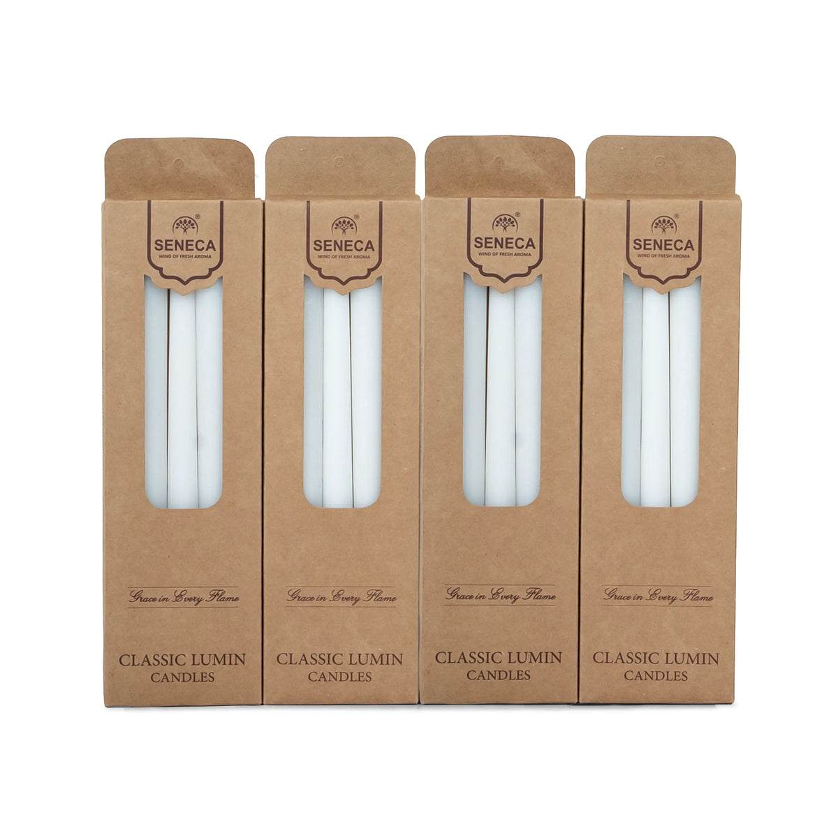 Classic Lumin Candles Plain / 5 Candles in a Box - Pack of 4