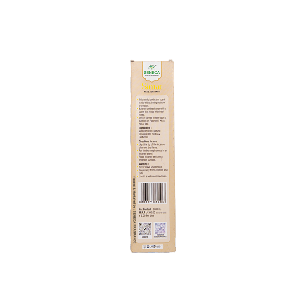 Simar Agarbatti (Pack of 3) - Mogra + Kesar + Khas (2 Pcs each)
