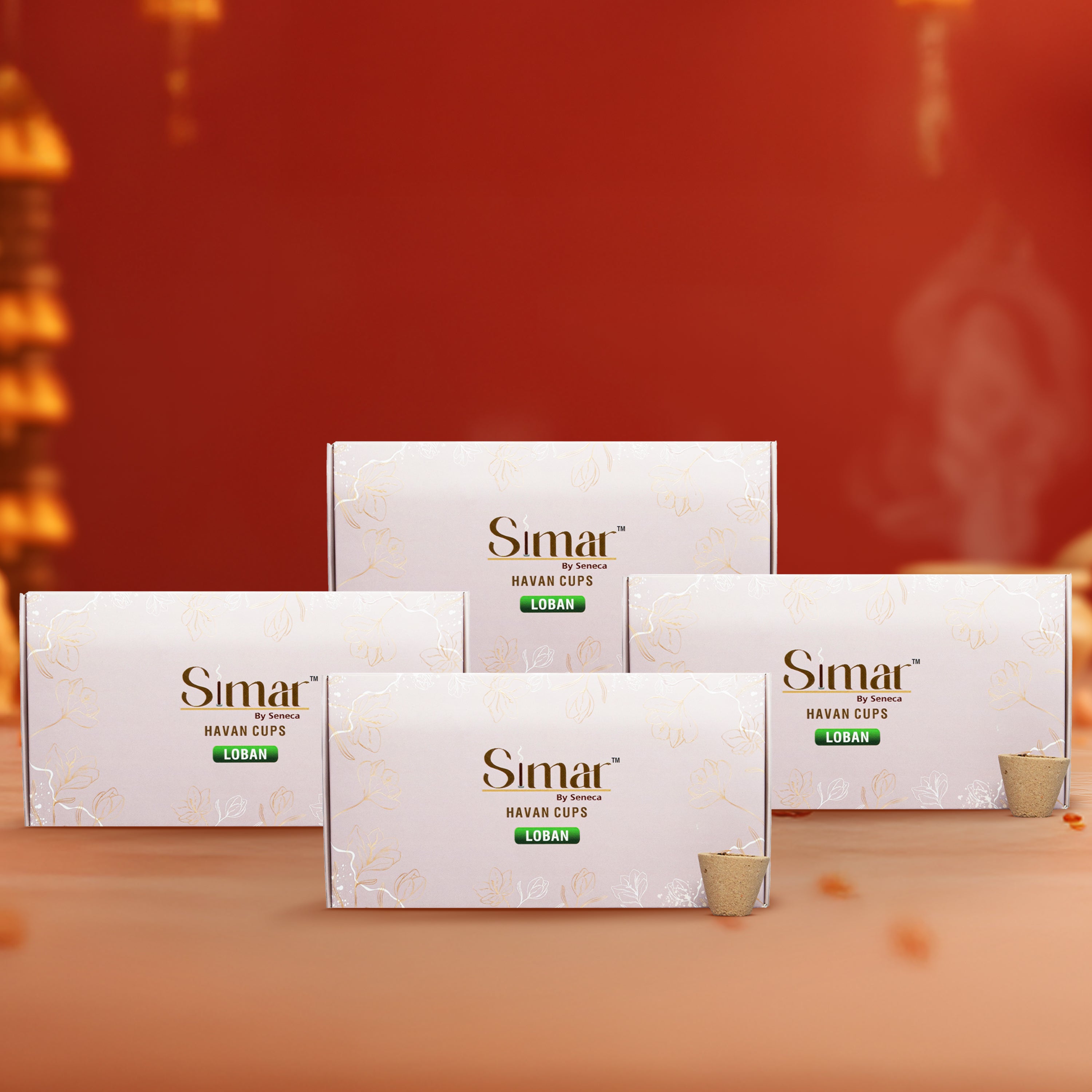Simar Havan Cups Guggal & Loban Pack of 4