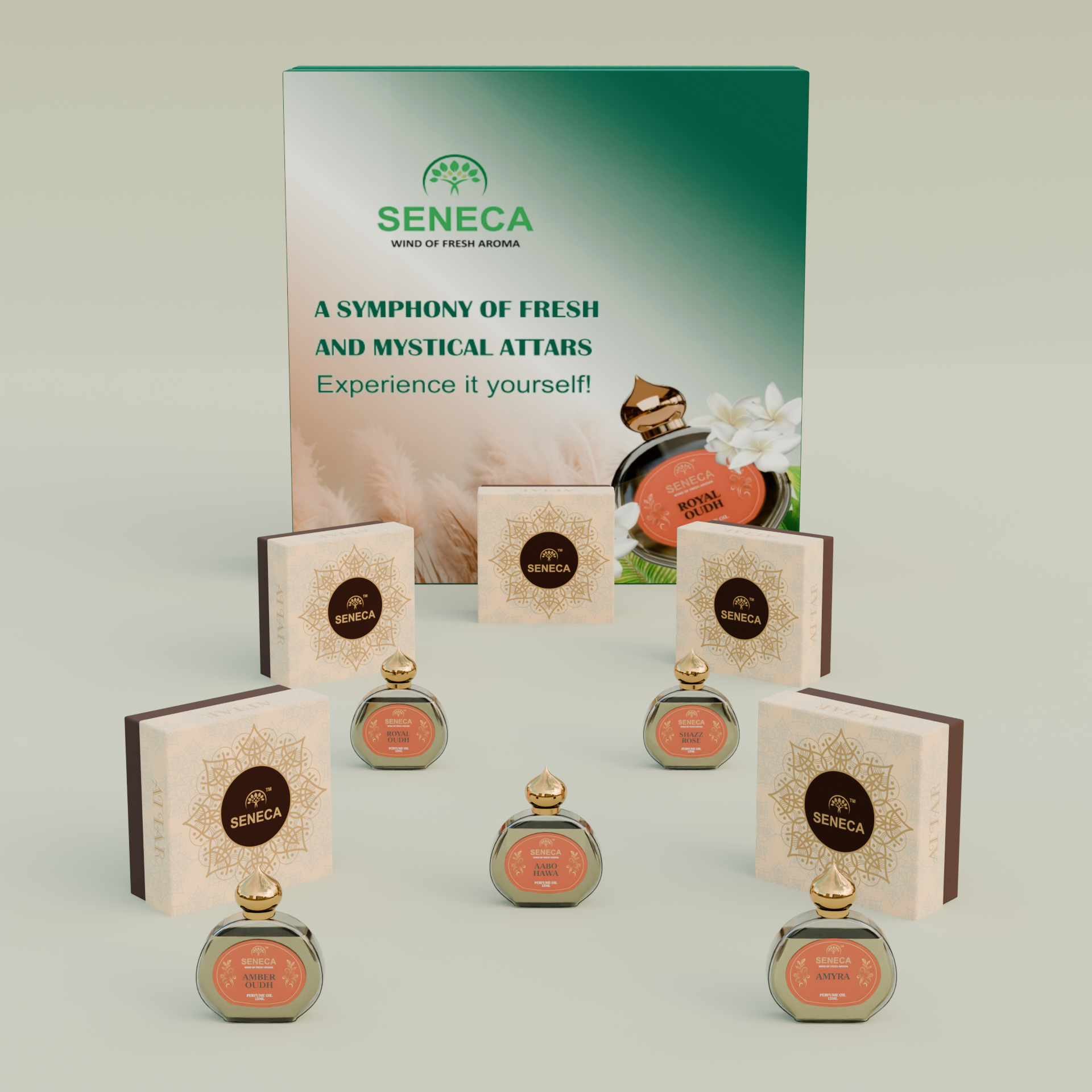 5 Pcs Attar Gift Set Premium Quality 12 ML Pack of 5