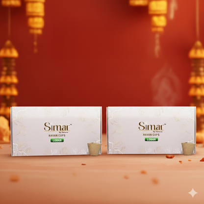 Simar Havan Cups Guggal &amp; Loban Pack of 2