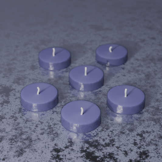 Scented Tealight Candles (6 in 1) Pack of 2 - Purple