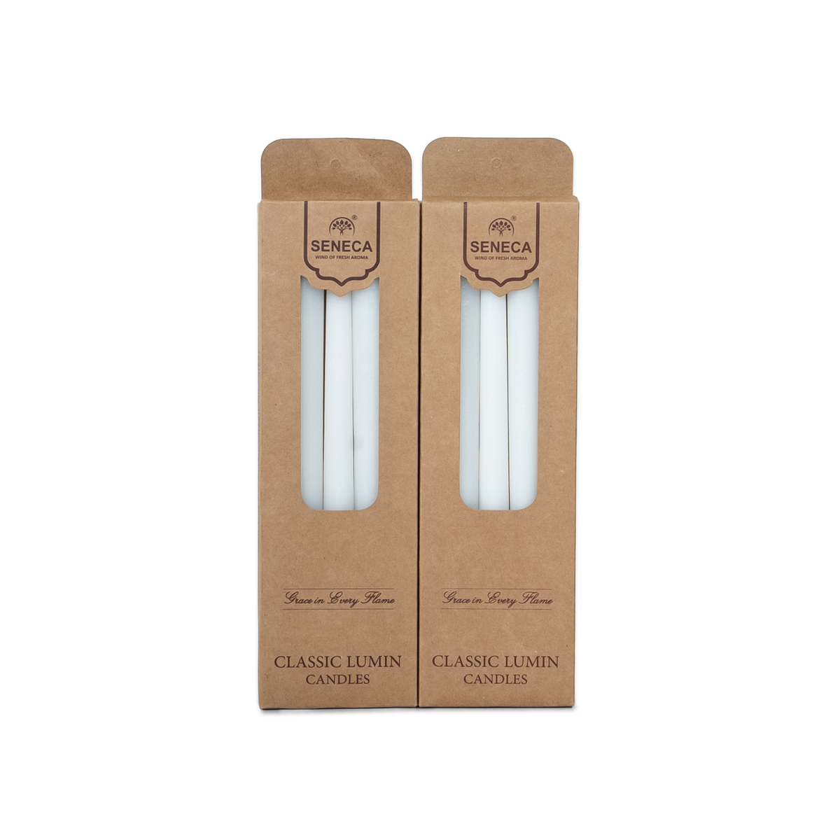 Classic Lumin Candles Plain / 5 Candles in a Box - Pack of 2