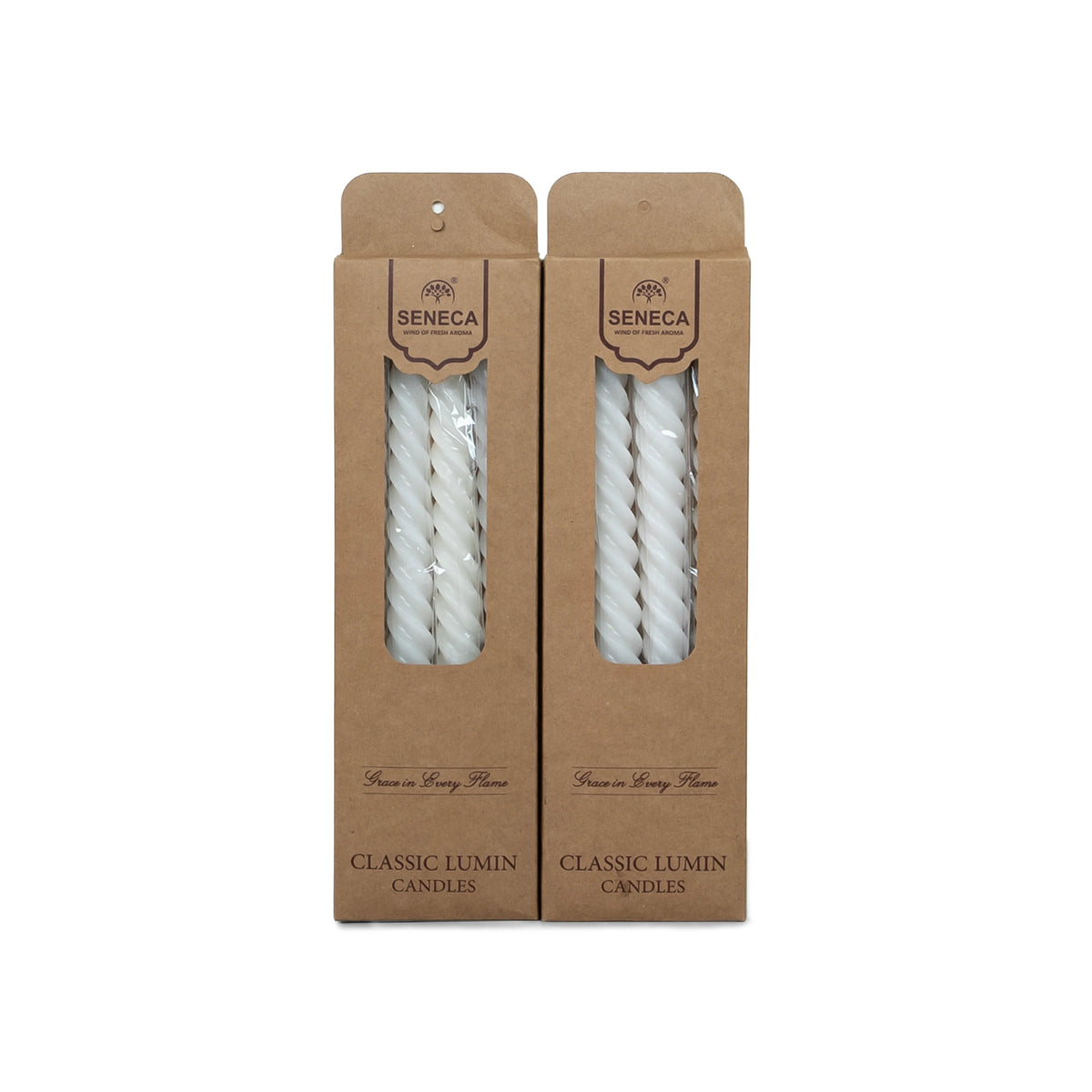 Classic Lumin Candles Spiral / 4 Candles in a Box - Pack of 2