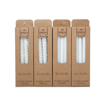 Classic Lumin Candles - Pack of 4 : 2 Boxes Spiral Candle &amp; 2 Boxes Plain Candle