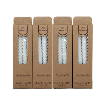Classic Lumin Candles Spiral / 4 Candles in a Box - Pack of 4