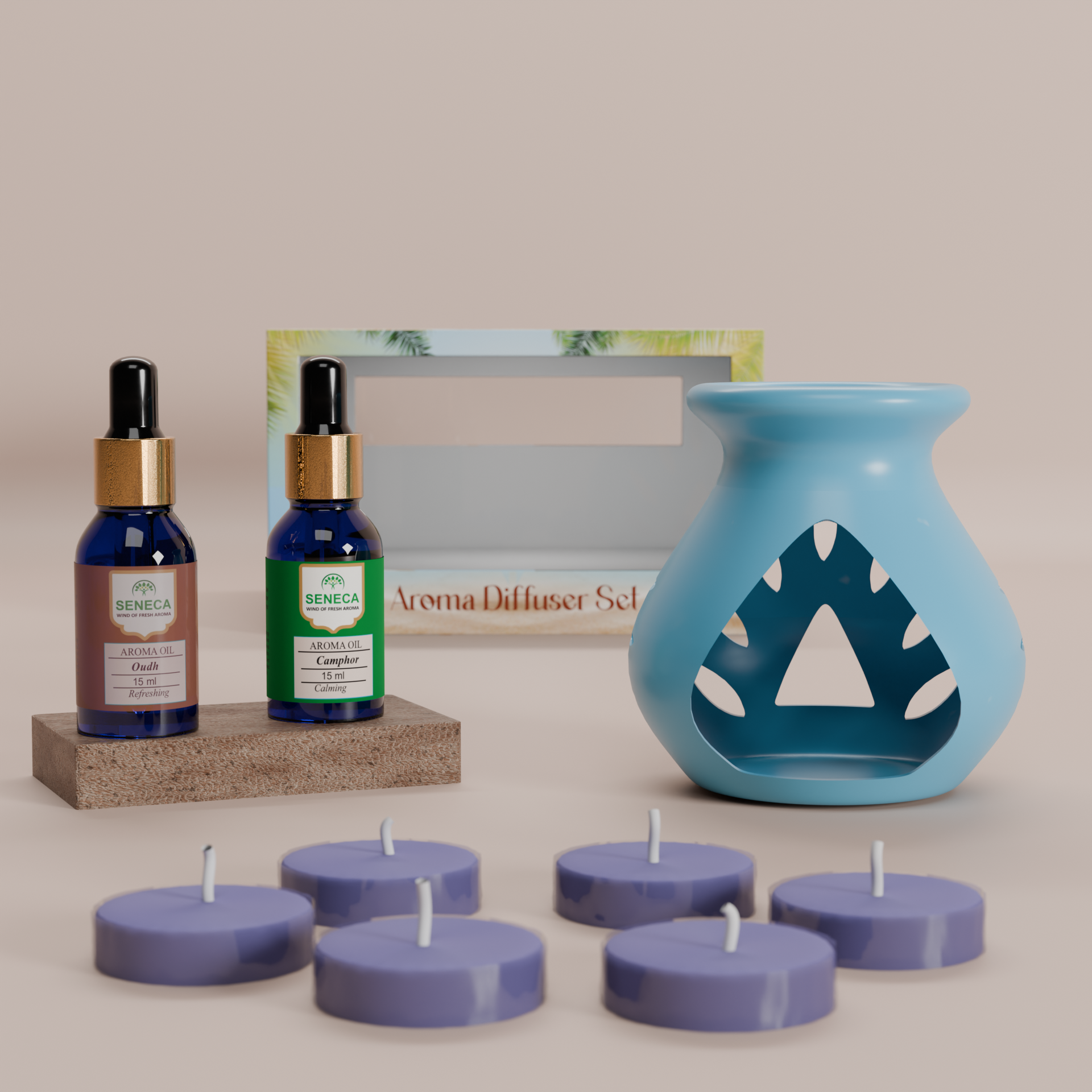 Aroma Diffuser Set - Oudh &amp; Camphor