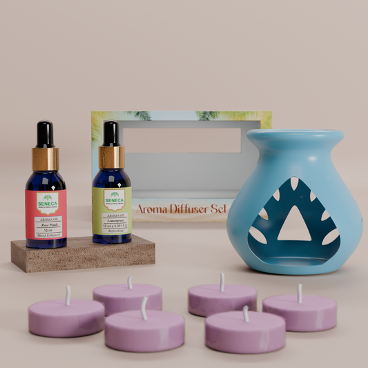 Aroma Diffuser Set - Rose Petals & Lemongrass