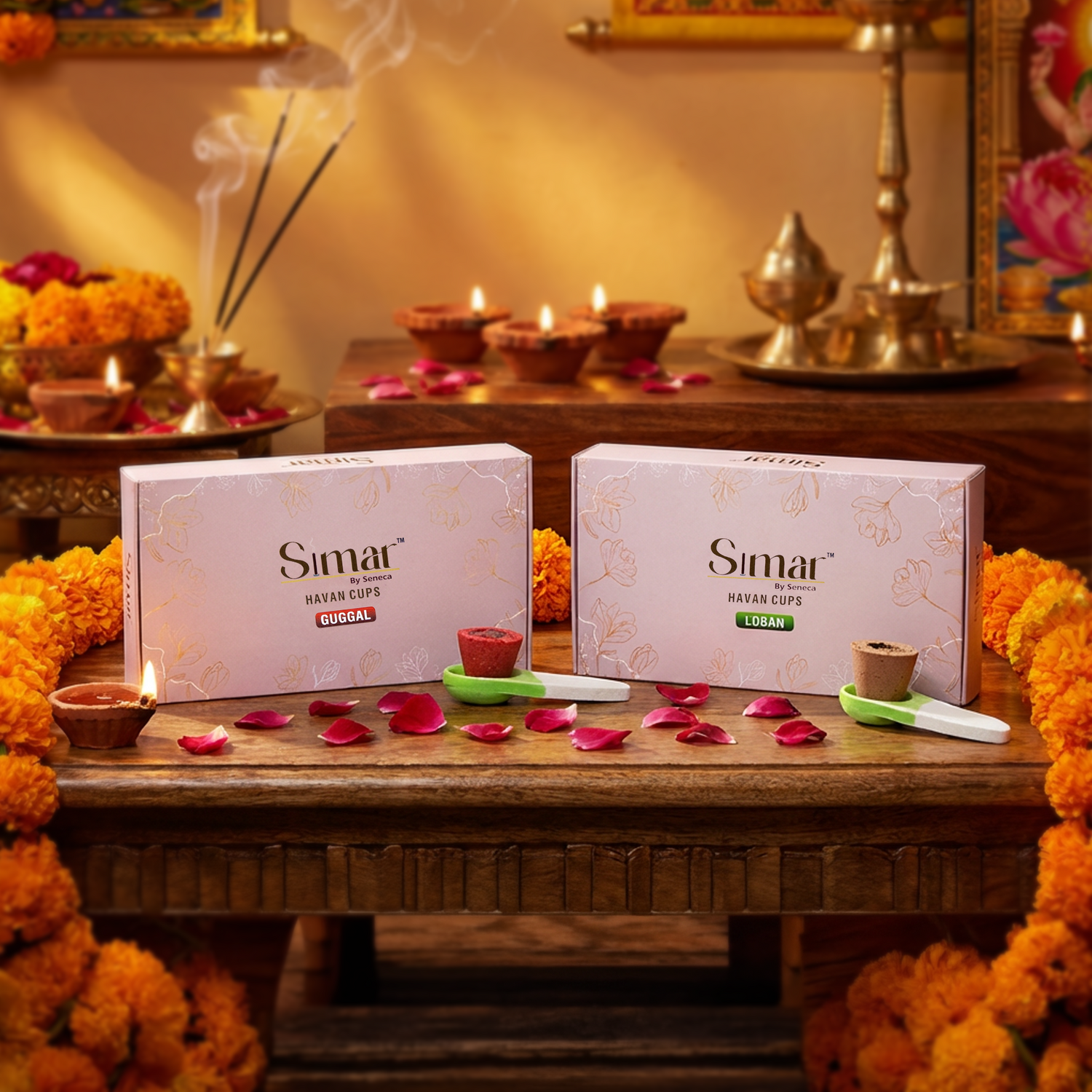 Simar Havan Cups Guggal &amp; Loban Pack of 2