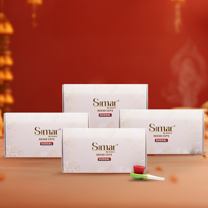 Simar Havan Cups Guggal &amp; Loban Pack of 4