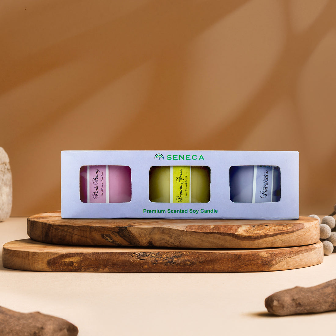 Scented Jar Candles (Pack of 3)
