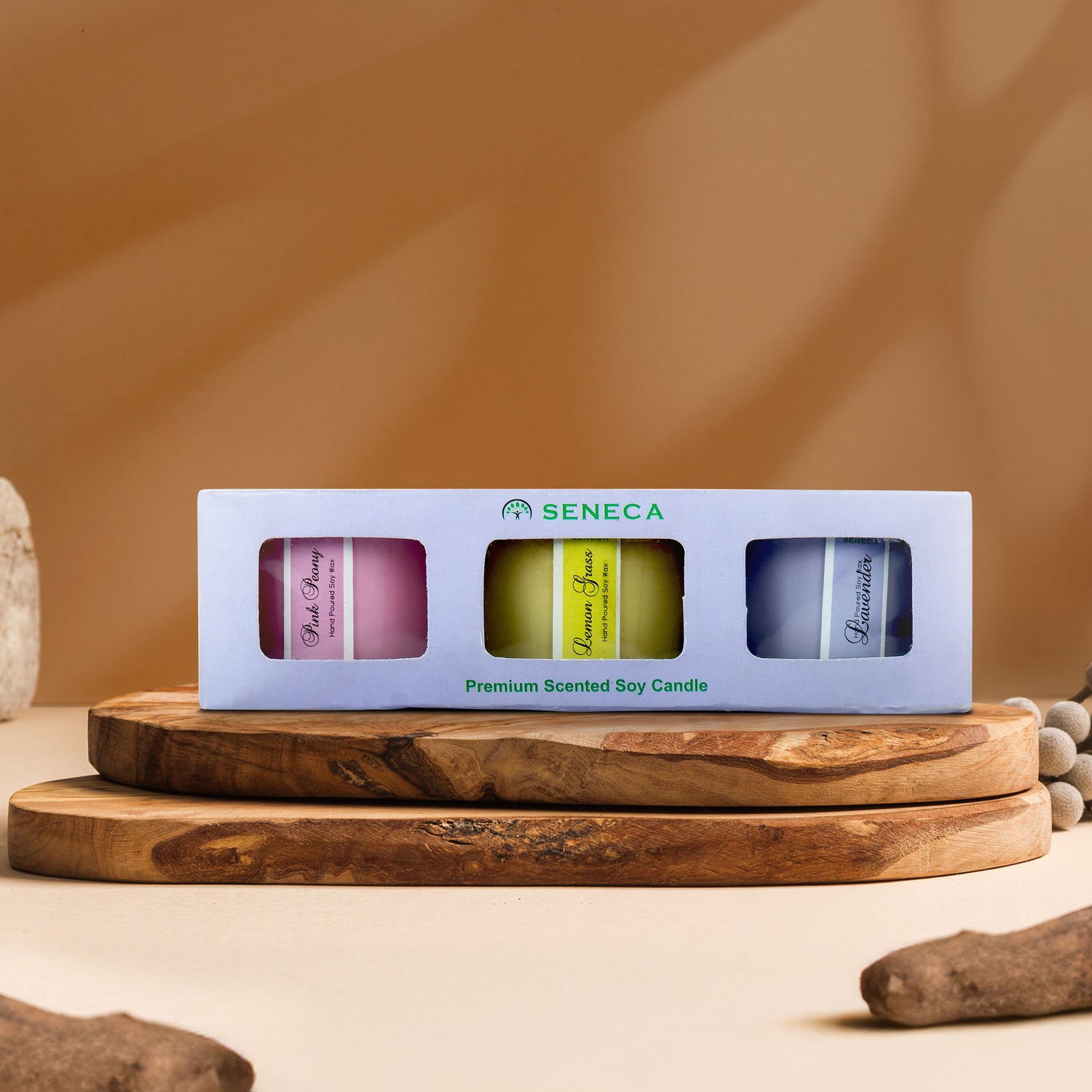 Scented Jar Candles (Pack of 3)