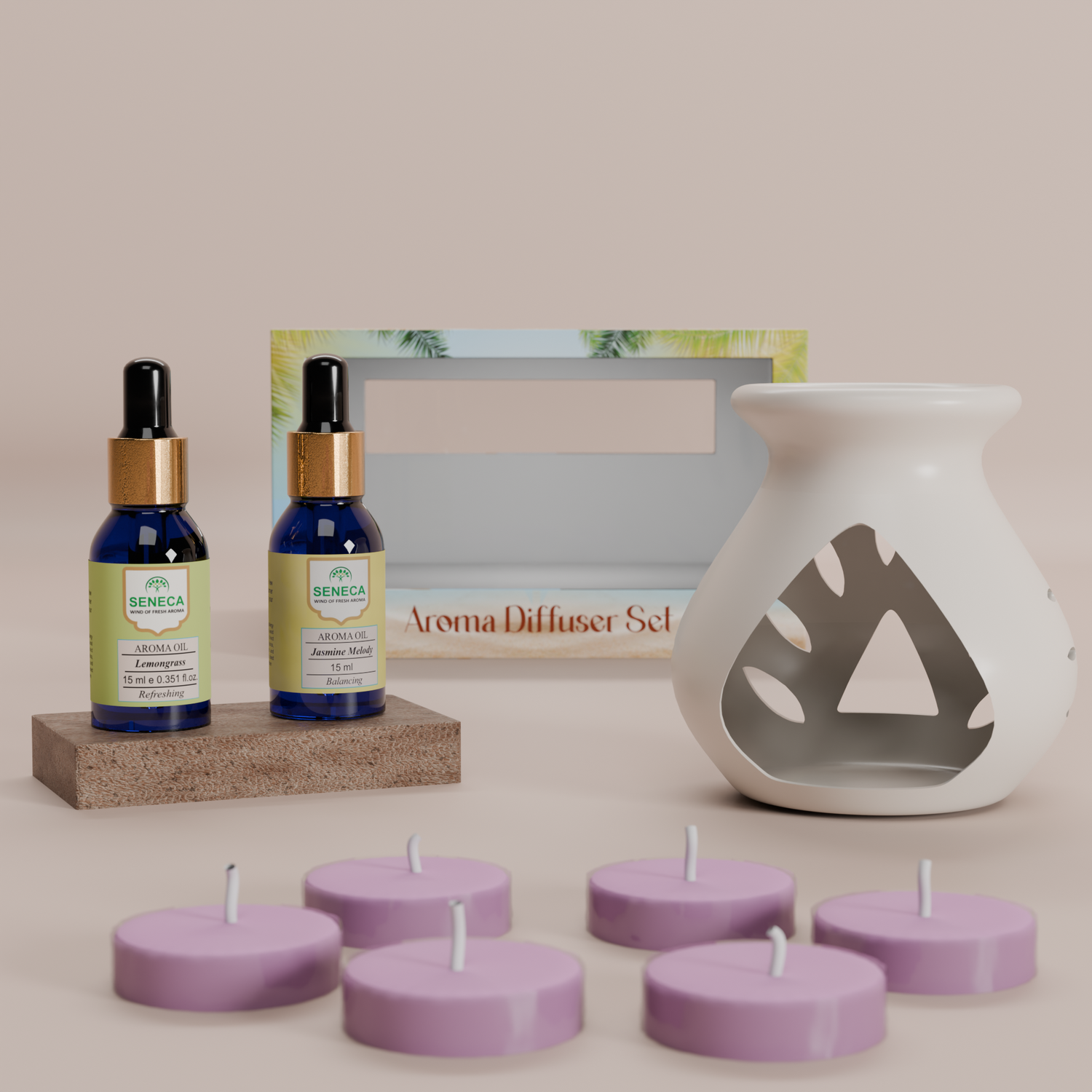 Aroma Diffuser Set - Jasmine Melody &amp; Lemongrass